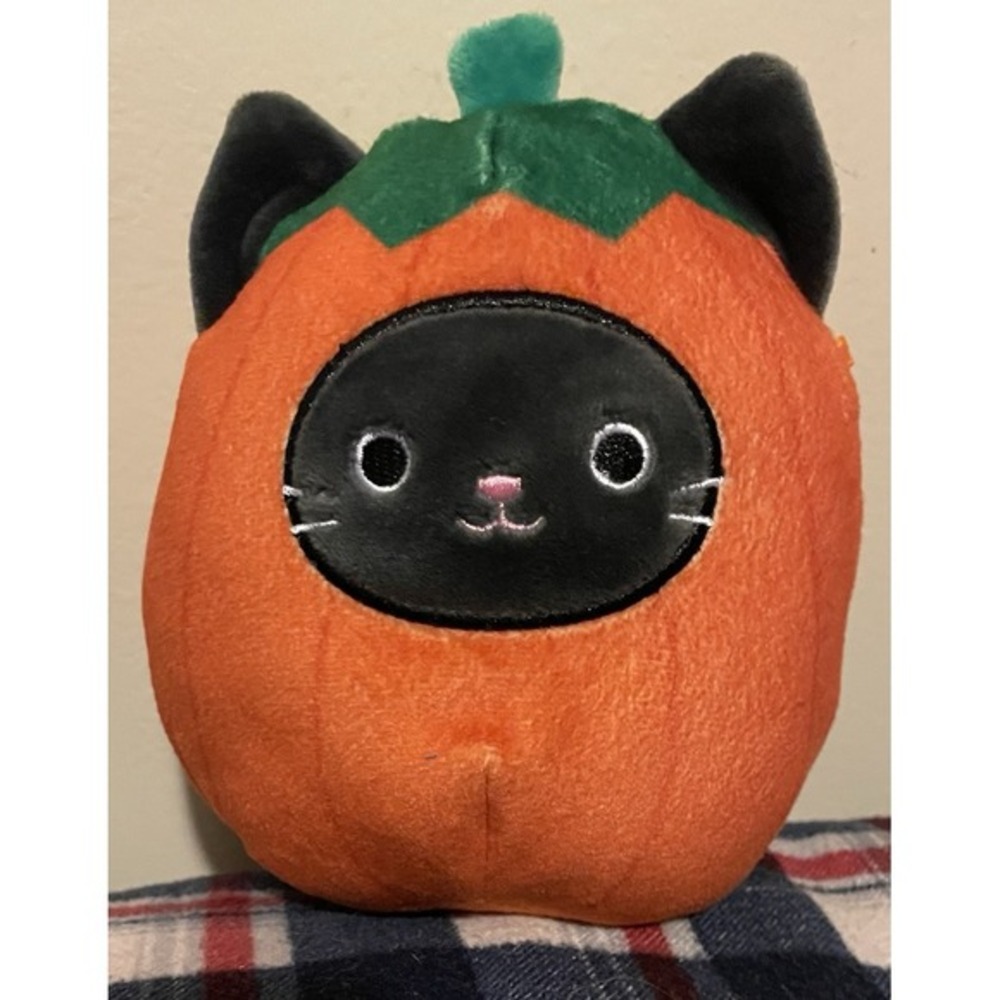 Squishmallows 5" Halloween Calio The Cat Pumpkin Plush Stuffed Animal Toy
